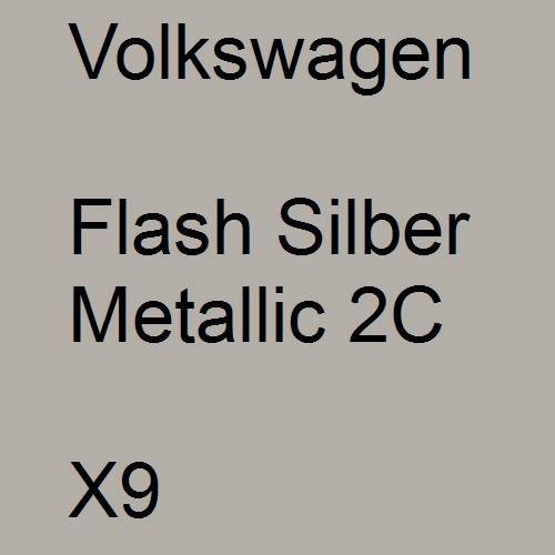 Volkswagen, Flash Silber Metallic 2C, X9.